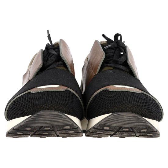 Balenciaga Race Runner Sneakers in Multicolor Leather and Suede - Image 3