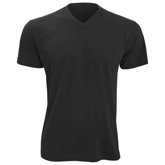 SOLS Mens Victory V Neck Short Sleeve T-Shirt (Deep Black) - Image 1