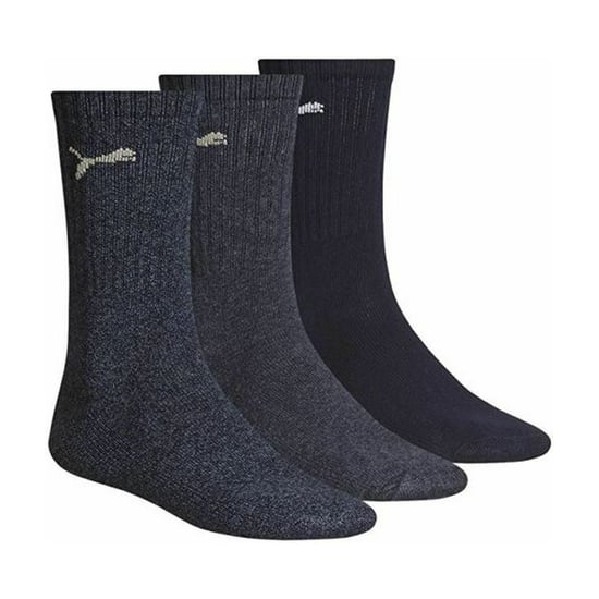 Puma Unisex Adult Crew Sports Socks (Pack of 3) (Navy) - Image 2