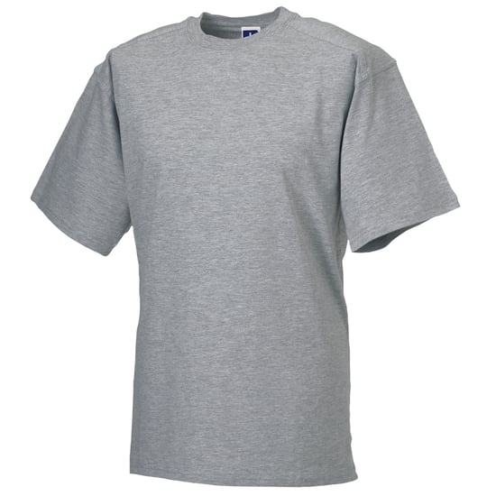 Russell Europe Mens Short Sleeve Cotton T-Shirt (Light Oxford) - Image 2