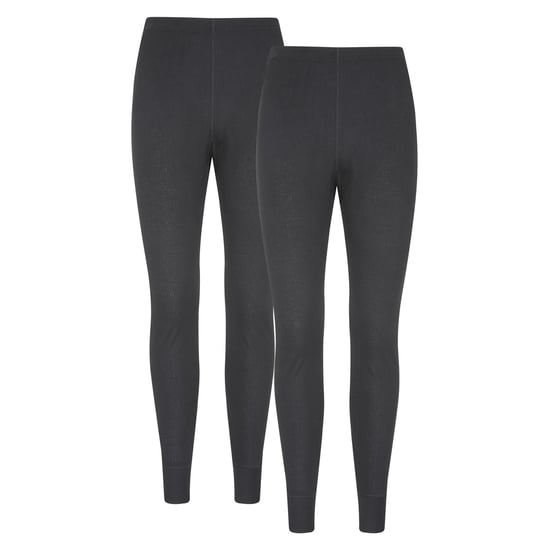 Mountain Warehouse Mens Talus Base Layer Bottoms (Pack of 2) (Black) - Image 1