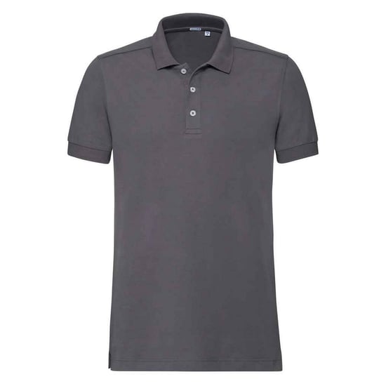 Russell Mens Pique Stretch Polo Shirt (Convoy Grey) - Image 1