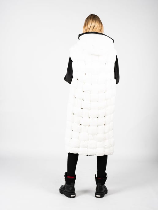 La Haine Inside Us Vest Unisex-LW548 Woman's White