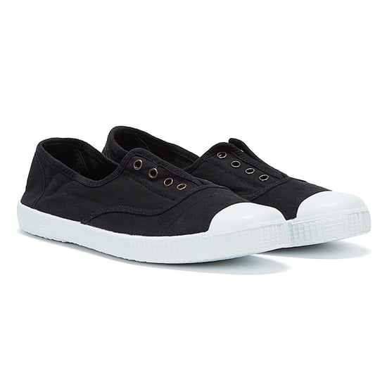 Victoria Inglesa Elastico Womens Trainers - (Black) - Image 1