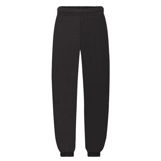 Fruit of the Loom Childrens/Kids Classic Elasticated Cuff Jogging Bottoms (Black) - Image 1