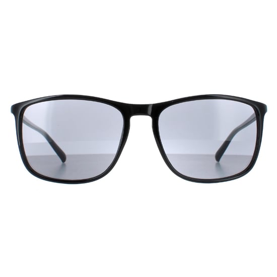 Calvin Klein Rectángulo Hombre Brillante Negro Sólido Gris Humo CK20524S - Image 1