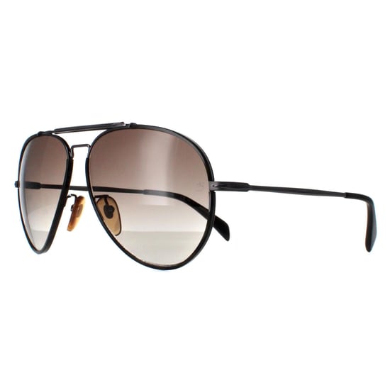 David Beckham Aviator Mens Dark Ruthenium Brown Gradient DB7003/S