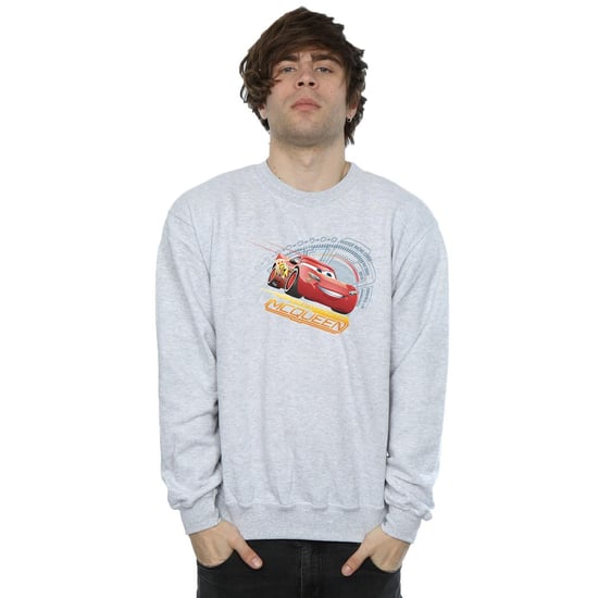 Disney Mens Cars Lightning McQueen Sweatshirt (Sports Grey)