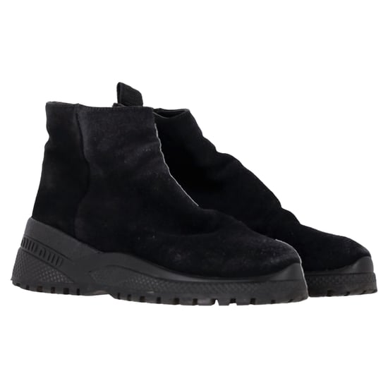 Miu Miu Zipped Ankle Boots in Black Suede - Image 4