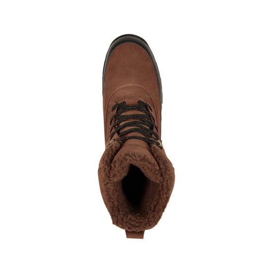 Mountain Warehouse Mens Stowe Leather Waterproof Thermal Snow Boots (Brown) - Image 5