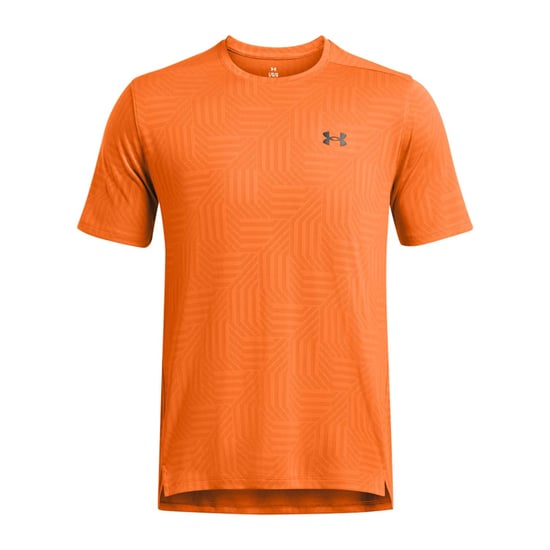 Men's Under Armour Tech Vent Geotessa Short Sleeve T-Shirt in Orange