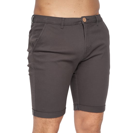 Crosshatch Mens Sinwood Chino Shorts (Charcoal) - Image 1