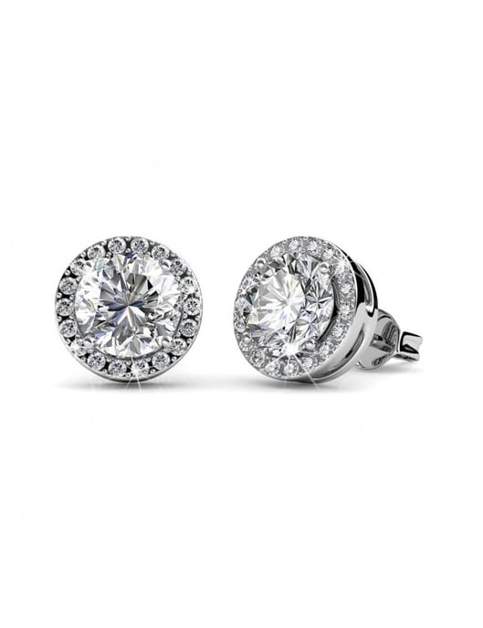 Pendientes Sophia - Plata y Cristal - Image 1