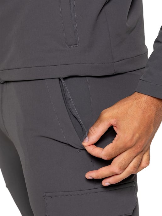 Enzo | Conjunto de chándal Cargo Shacket para hombre - Gris - Image 5