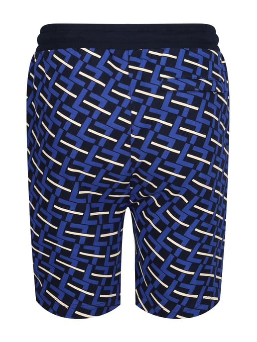 Luke 1977 Men's Dominica Overprint Shorts in Dark Cobalt