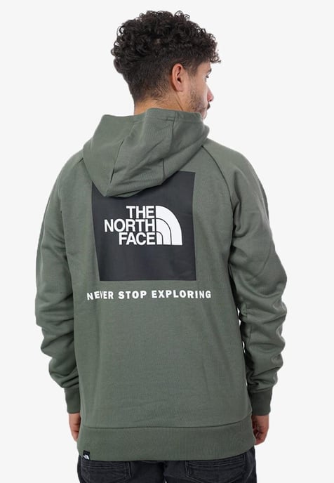 Sudadera con capucha The North Face Mens Reglan Red Box en Bleached Thyme - Image 2
