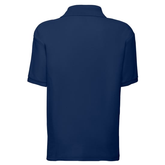Fruit of the Loom Childrens/Kids Pique Short-Sleeved Polo Shirt (Navy) - Image 2