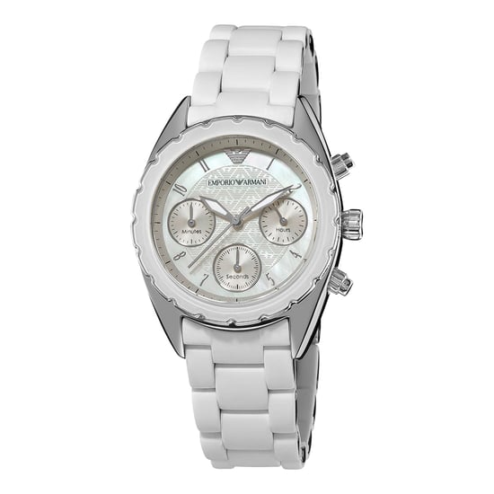 Emporio Armani Reloj de mujer Cuarzo plata blanco - Image 1