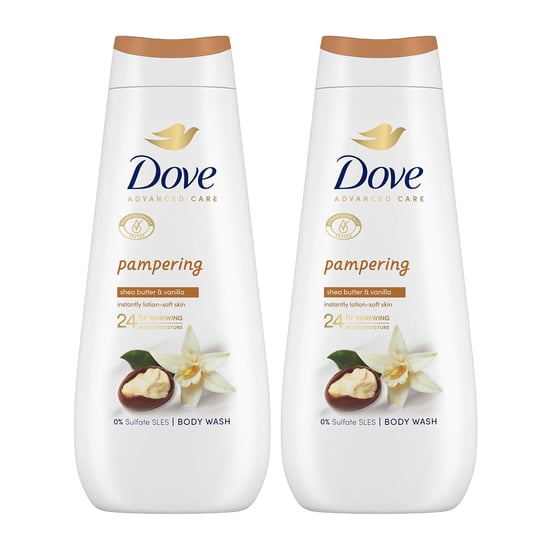 Dove Advanced Care Body Wash Pampering 24Hrs Renewing Micromoisture 400ml, 2pk