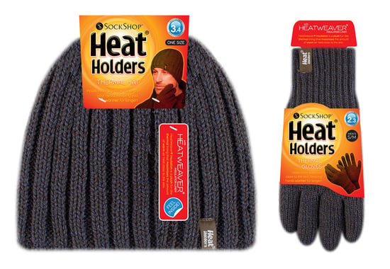 Juego de gorro y guantes térmicos de invierno para hombre | Calentadores | Forro polar - Verde caqui - Image 2