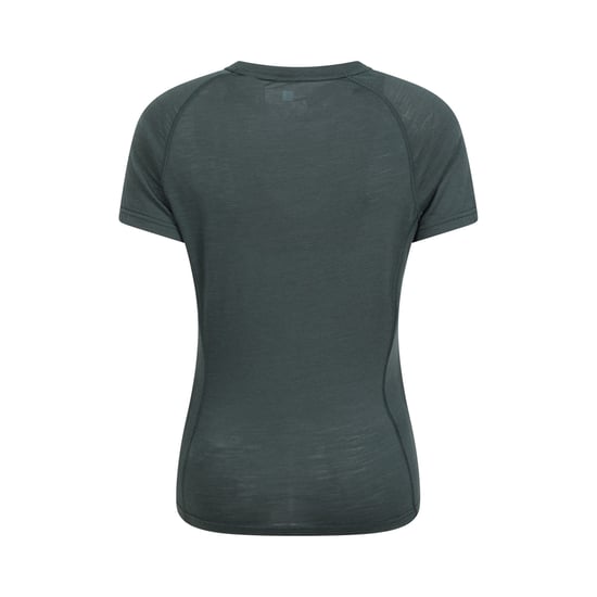 Mountain Warehouse Womens/Ladies Summit Merino Wool Thermal Top (Green) - Image 2