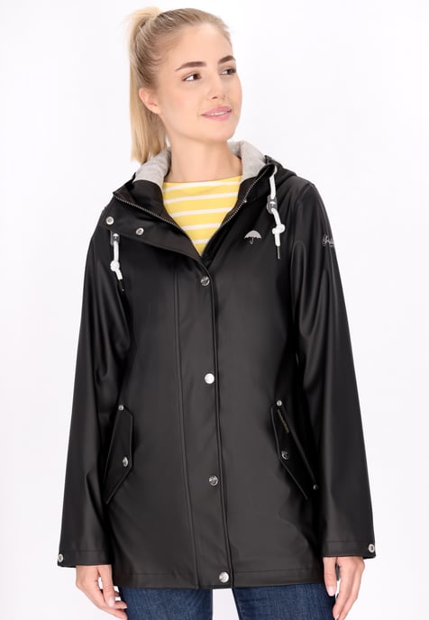 Schmuddelwedda rain jacket women black - Image 3