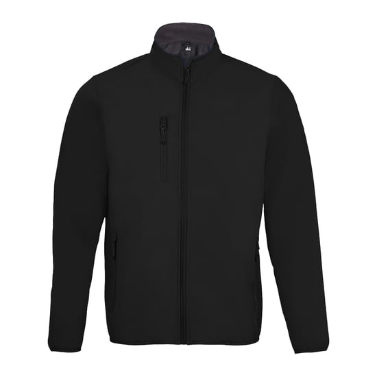 SOLS Mens Radian Soft Shell Jacket (Black) - Image 1