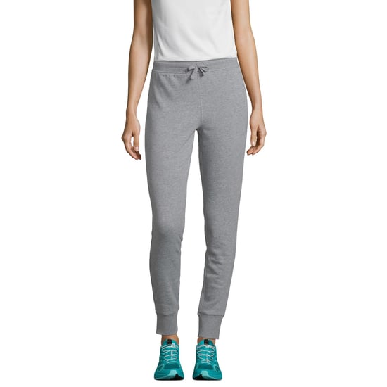SOLS Womens/Ladies Jet Melange Jogging Bottoms (Grey Melange) - Image 1
