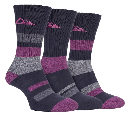3 Pares de Calcetines de Senderismo para Dama con Suela Acolchada y Antirrozaduras - Image 1