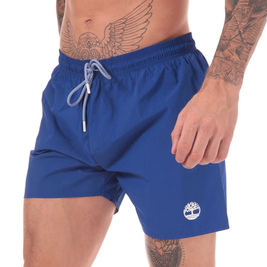 Men's Timberland Sunapee Lake Solid Swim Shorts in Blue - Image 1