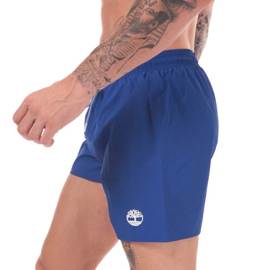 Men's Timberland Sunapee Lake Solid Swim Shorts in Blue - Image 3