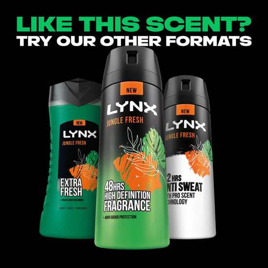 Lynx Anti-Perspirant Deodorant Stick 48H Odour Protection Jungle Fresh 50ml, 3pk