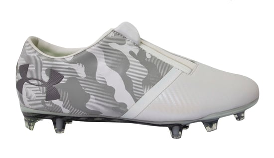Under Armour UA Spotlight Botas de fútbol de cuero blanco FG - hombre - Image 1