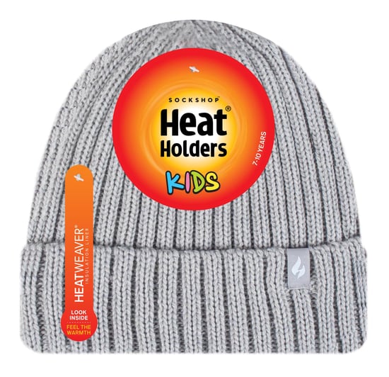 Heat Holders - Set de gorro y guantes térmicos de invierno de canalé grueso para niña - Image 2