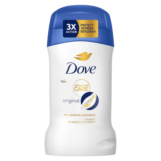 Dove Women Original Anti-Perspirant Deo Stick w/ 72H Sweat Protection 50ml, 3 Pk