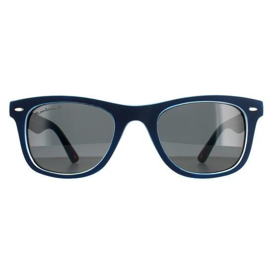 Montana Square Unisex Navy Blue Rubbertouch Grey Polarized MP41 Sunglasses