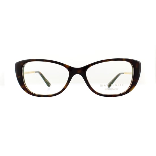 Bvlgari Oval Havana Womens  Glasses Frames