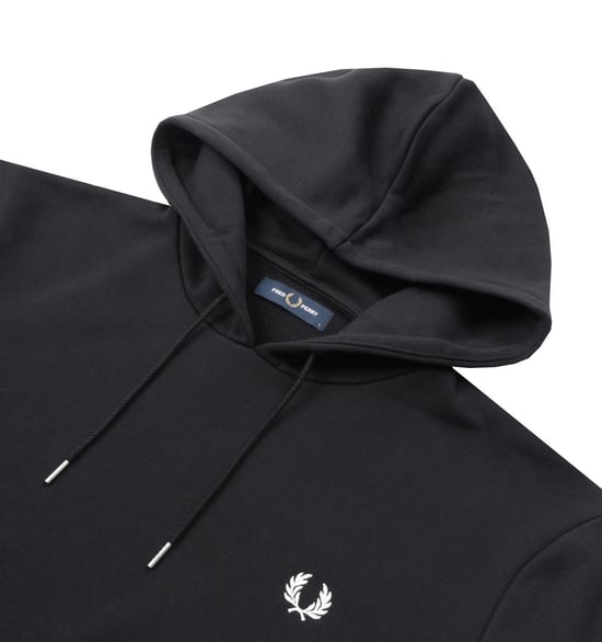 Sudadera con capucha para hombre Fred Perry con detalles en negro - Image 3