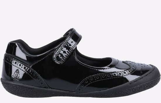 Hush Puppies Rina Girls School Shoe Patent Junior - Image 1