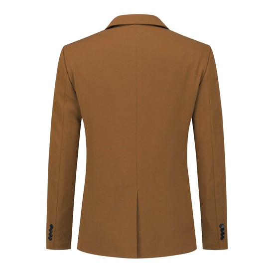 Men's Suit Jacket Slim Fit Coat Business Daily Blazer Coffee