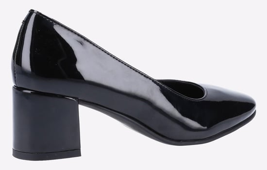 Hush Puppies MEMORY FOAM Anna Patent Court Shoes Womens - Image 3