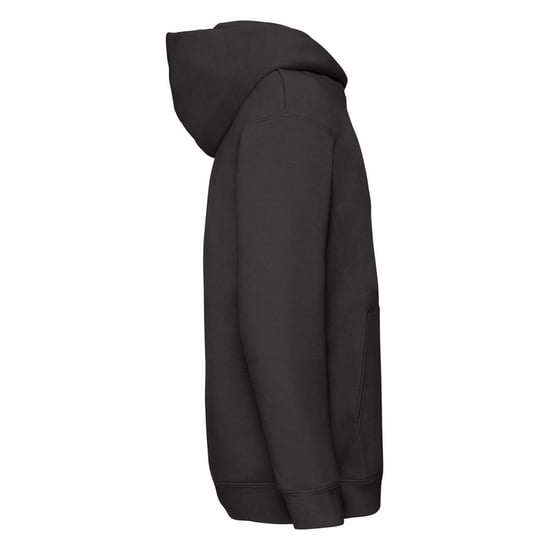 Fruit of the Loom Childrens/Kids Premium Hooded Sweatshirt (Black) - Image 3