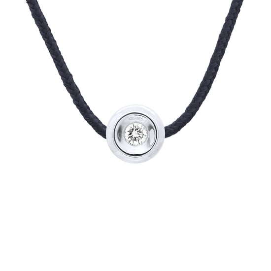 DIADEMA - Necklace - Nylon Black - Real Diamond