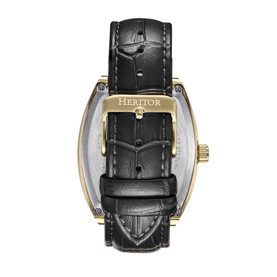 Reloj Automático Heritor Masterson Semi-Esqueleto con Correa de Cuero - Image 3