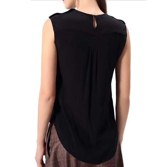 Bi-material lace and satin top - Image 2