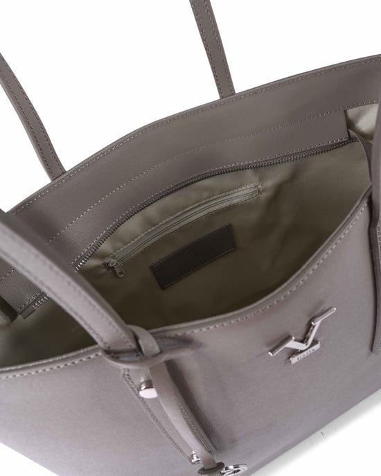 Bolso de mano para mujer V Italia CB1070 Saffiano Taupe - Image 6