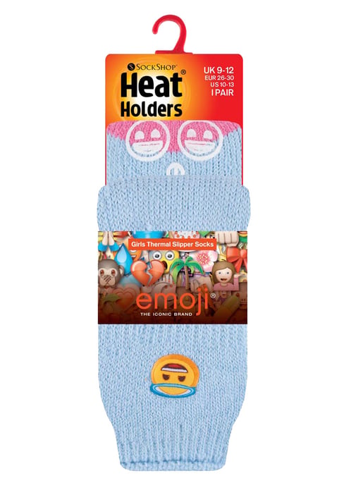 Calentadores - Calcetines de invierno antideslizantes 2.3 TOG para niños - Emoji cara de ángel - Image 2