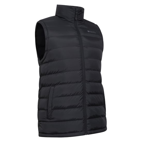 Mountain Warehouse Mens Seasons Faux Fur Lined Padded Gilet (Black) - Image 3