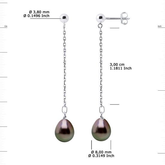 DIADEMA - Earrings - Pending - Real Tahitian Pealrs and White Gold