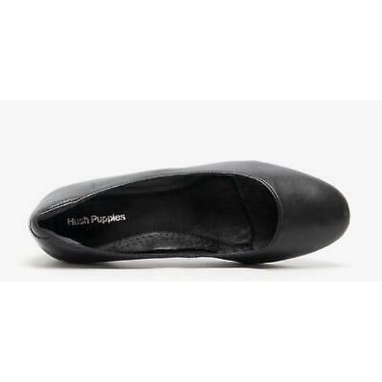 Hush Puppies Ladies/Womens Anna Leather Court Shoe (Black) - Image 3